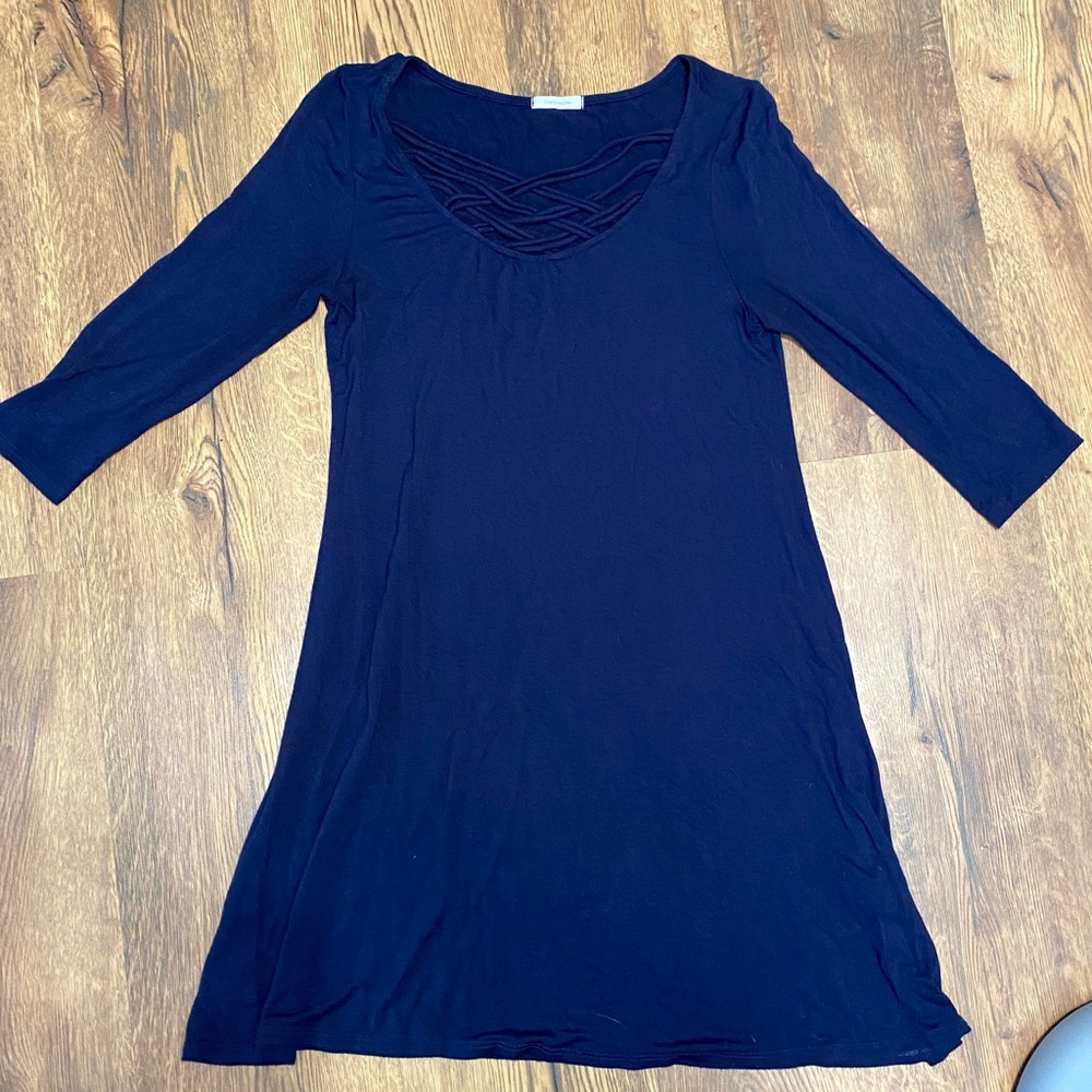 Navy Blue Flow Dress from 12PM by Mon Ami- Women’s size Small/chica